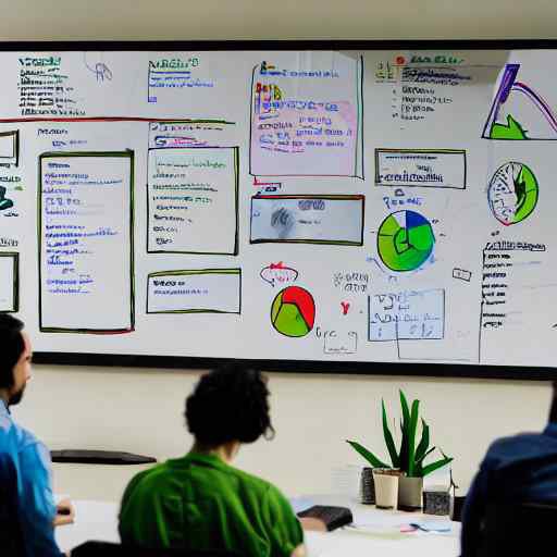 Diverse software engineers collaborate around a whiteboard in a bright, plant-filled room, discussing emerging skills and career paths with a hopeful, serious mood focused on industry adaptation.