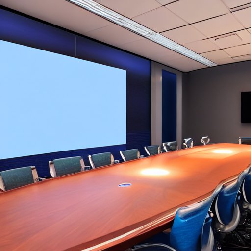 Executives in a high-tech boardroom analyze floating holographic supply chain data against a city skyline, illustrating the fusion of human leadership and machine precision in modern business.