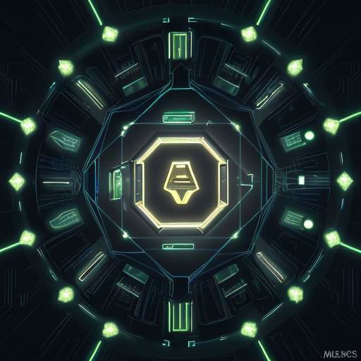 Abstract visualization of a secure digital vault with glowing data streams, symbolizing controlled disclosure and verified safety for advanced AI models.