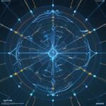 Cinematic visualization of a complex, glowing neural network city grid, illustrating interconnected pathways for reasoning, context, and specialization in advanced AI computation.