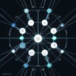 Conceptual diagram illustrating interconnected human figures and glowing data lines, symbolizing agile organizational flow and collaborative systemic change.