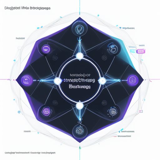 Diagram illustrating interconnected digital modules and data streams converging into a central core, symbolizing integrated business strategy and organized growth.