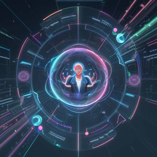 Diverse professionals collaborate around a holographic interface, symbolizing the optimistic partnership between human expertise and advanced AI technology.