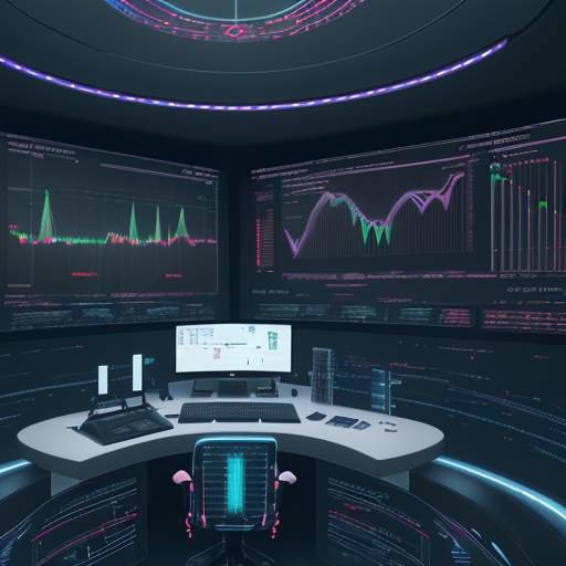 Futuristic control dashboard showing interconnected data streams for healthcare, finance, and engineering analysis, symbolizing integrated operational intelligence.