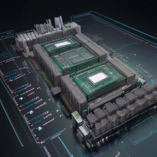 Diagram showing data bottlenecks between HBM memory and processing cores on an AI accelerator chip, visualizing data movement energy costs.