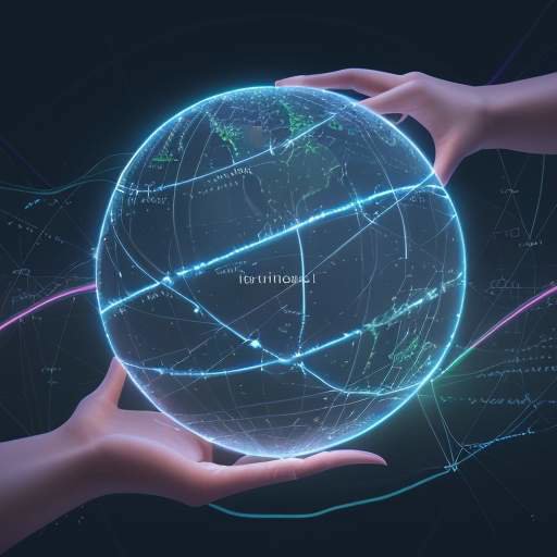 Ethereal visualization of a glowing global network connecting students and educational institutions, symbolizing shared knowledge and the future of learning.