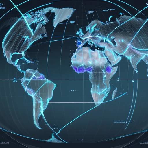 A high-tech digital visualization of a 3D globe with glowing blue and purple lines representing a sophisticated cloud management network and global data connectivity.