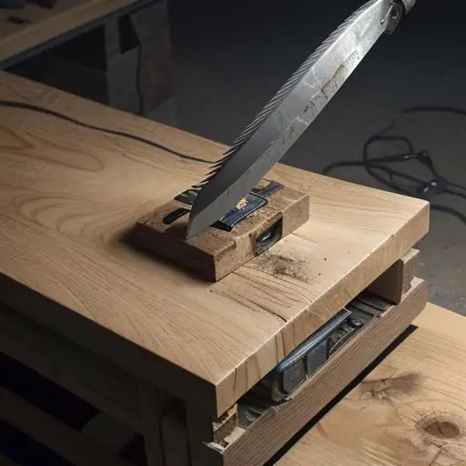 Disassembled modular smartphone on reclaimed wood workbench with biodegradable polymer frame, recycling robot arm sorting metals, green LED signaling carbon-neutral operation, kinetic energy-harvesting micro-texture