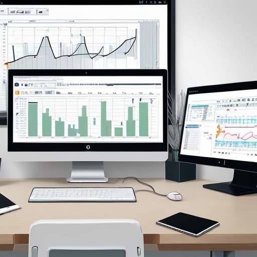 A split-screen comparison showing a cluttered desk with multiple messy monitors on the left transitioning into a clean, minimalist workspace with a single organized dashboard on the right.
