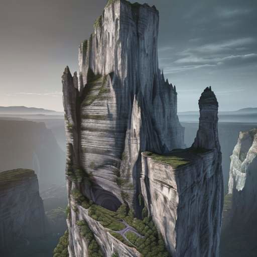 Dramatic 3D financial terrain showing valuation cliffs collapsing into leverage crisis valley with sliding startup icons and candlestick patterns