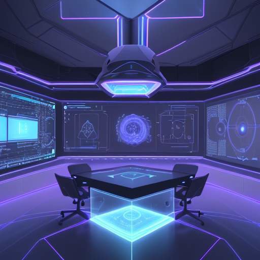 A diverse group of engineers and ethicists collaborating in a high-tech laboratory, examining a glowing holographic brain composed of intricate neural networks to represent the complexity of defining human values in AI.