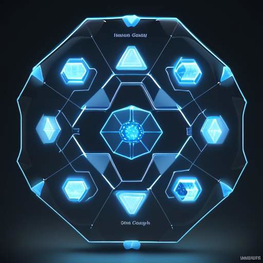 A 3D render of a glowing blue hexagonal digital shield protecting a ship and a gas refinery against a dark, interconnected network background.
