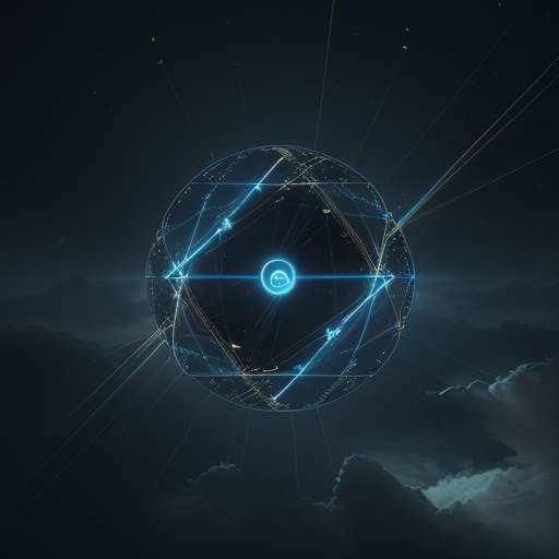 An abstract visualization of data transfer. Shimmering lines of golden and blue light ascend from a stylized physical hard drive on a dark surface up into a glowing, cloud-like network of interconnected nodes in the sky. The scene represents seaml…