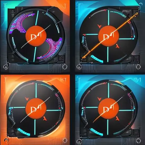 A split-screen graphic comparing DDR4 and DDR5 memory, featuring a large arrow pointing from a steady blue pulse on the left to a fast-moving orange pulse on the right to illustrate the leap in speed.