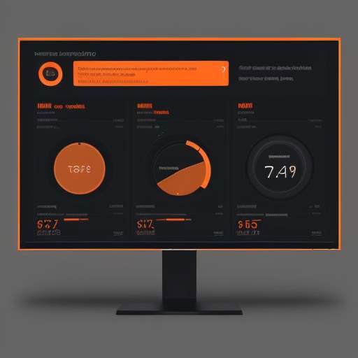 A macro shot of a high-tech digital dashboard showing "Health: 98%" and "Life Remaining: 92%" with orange accents on a dark gray background.