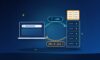 Illustration: a laptop asks a DNS server for a domain name and gets an IP address back